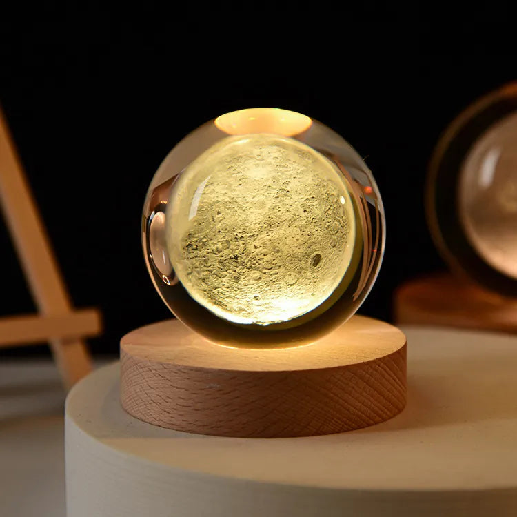 MagicGlow | USB Natbordslampe Kugle med Blødt Stemningslys | Vanero