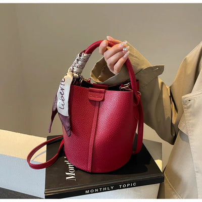 CAMILLE l Tørklæde Bucket Bag l Vanero