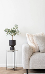 Vase I Sort Glas Konstruktion | Glat Overflade Og Dekorativt Design | Indendørs Dekoration Til Blomster Og Bordopstillinger | Vanero