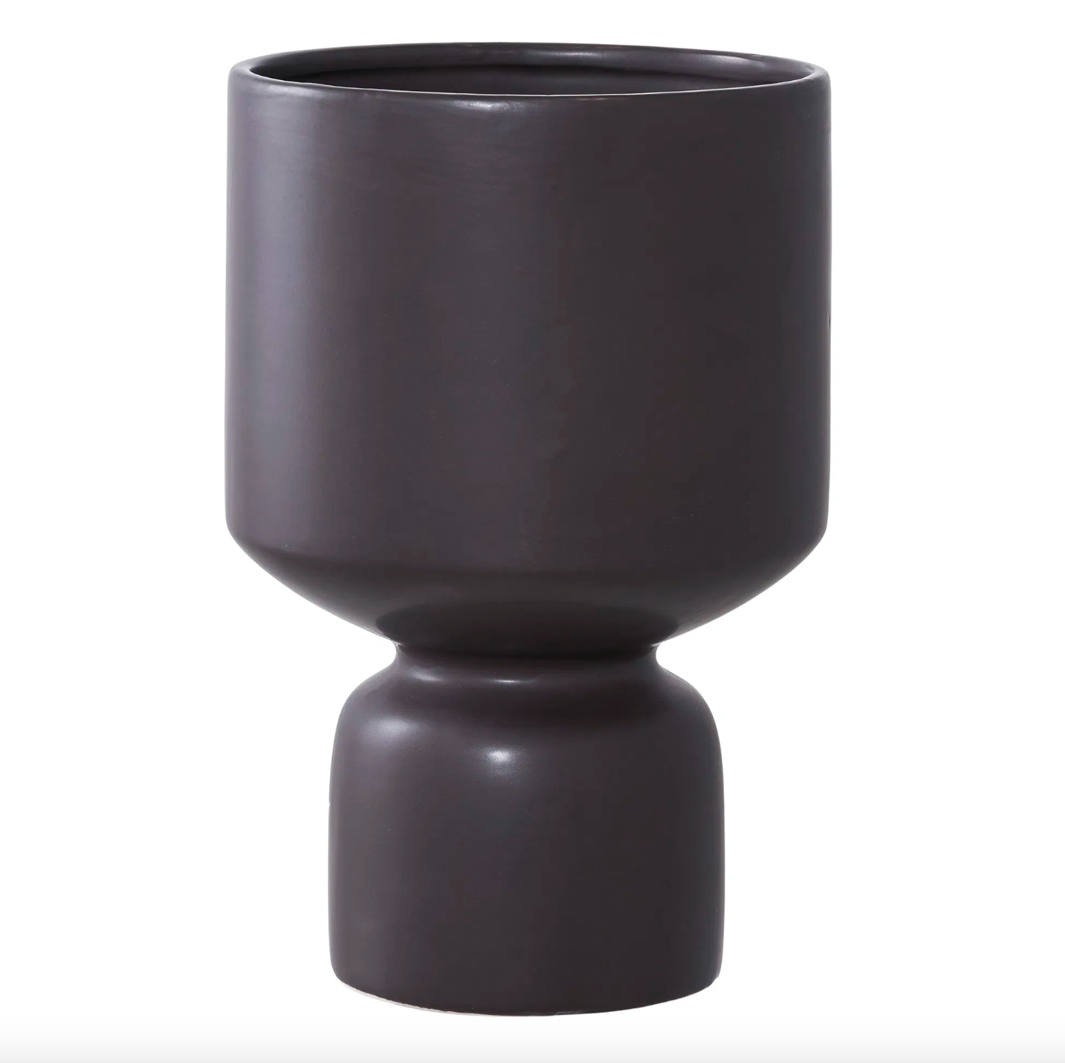 Vase I Sort Glas Konstruktion | Glat Overflade Og Dekorativt Design | Indendørs Dekoration Til Blomster Og Bordopstillinger | Vanero