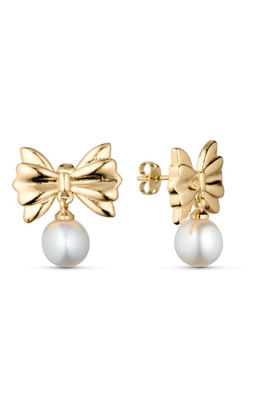 Smykkeli Copenhagen Øreringe - Christina Bow | Gold Colour | Vanero