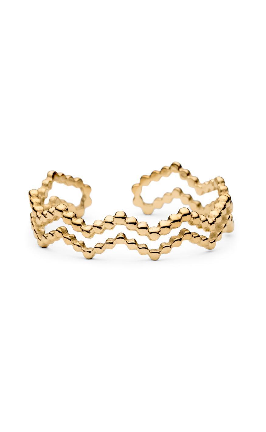 Smykkeli Copenhagen Ring - Bari | Gold Colour | Vanero