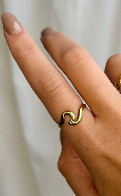Smykkeli Copenhagen Ring - Dublin | Gold Colour | Vanero