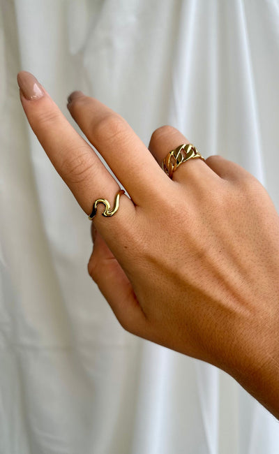 Smykkeli Copenhagen Ring - Dublin | Gold Colour | Vanero