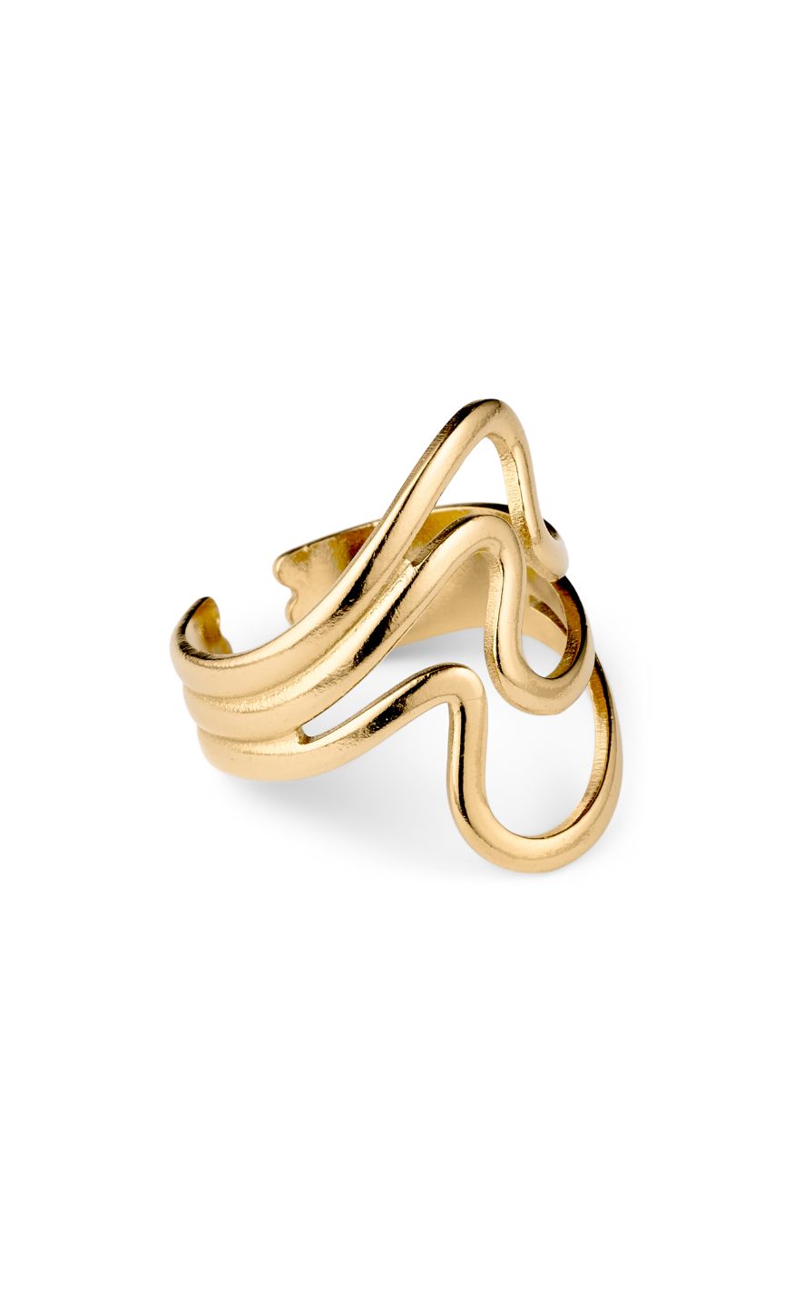 Smykkeli Copenhagen Ring - Emma Big | Gold Colour | Vanero