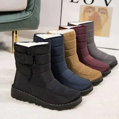 Dame Forede Sneboots | Vandafvisende Design Med Skridsikker PU-Sål | Vinterfodtøj Til Udendørs Brug | Vanero