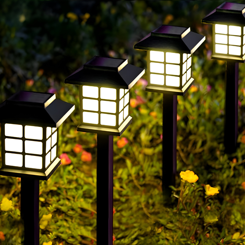 Solcellelamper LED Havesæt | IP65 Vejrbestandig ABS Konstruktion | Sti Terrasse Indkørsel & Udendørs Belysning | Vanero