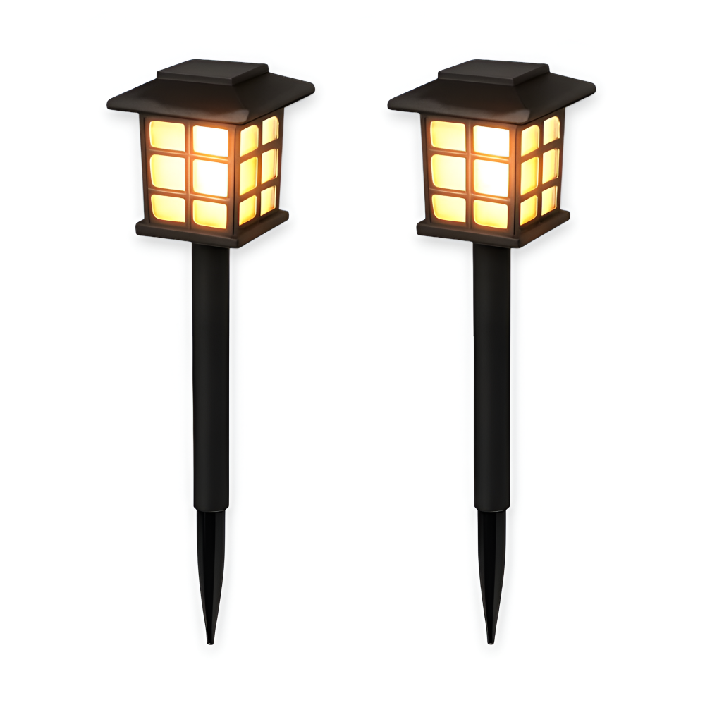 SolarPath Lys | 2/4/8 Stk. Holdbart og Energieffektivt Solarlampe til Haven | Vanero