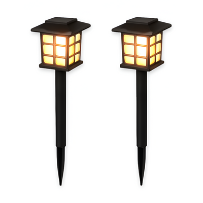 SolarPath Lys | 2/4/8 Stk. Holdbart og Energieffektivt Solarlampe til Haven | Vanero