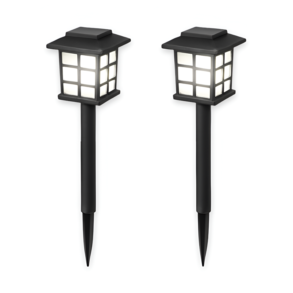 SolarPath Lys | 2/4/8 Stk. Holdbart og Energieffektivt Solarlampe til Haven | Vanero