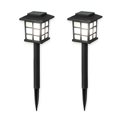 SolarPath Lys | 2/4/8 Stk. Holdbart og Energieffektivt Solarlampe til Haven | Vanero