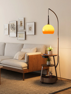 Bordlampe i Glas og Metal | LED Bordlampe med Bauhaus-Inspireret Design | Indendørs Bordbelysning | Vanero