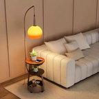 Bordlampe i Glas og Metal | LED Bordlampe med Bauhaus-Inspireret Design | Indendørs Bordbelysning | Vanero