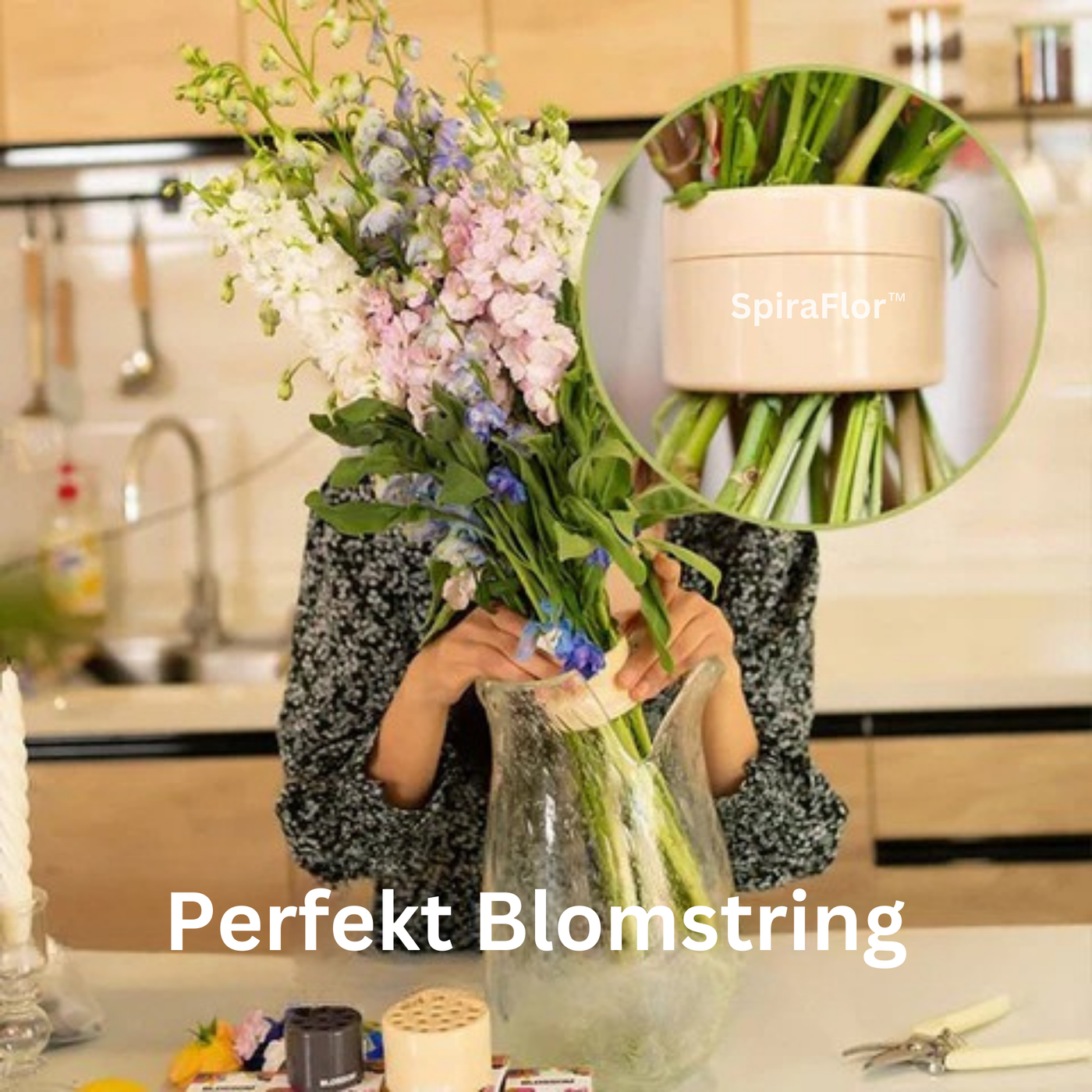 SpiraFlor | Ikebana Blomster-spiralholder l Vanero