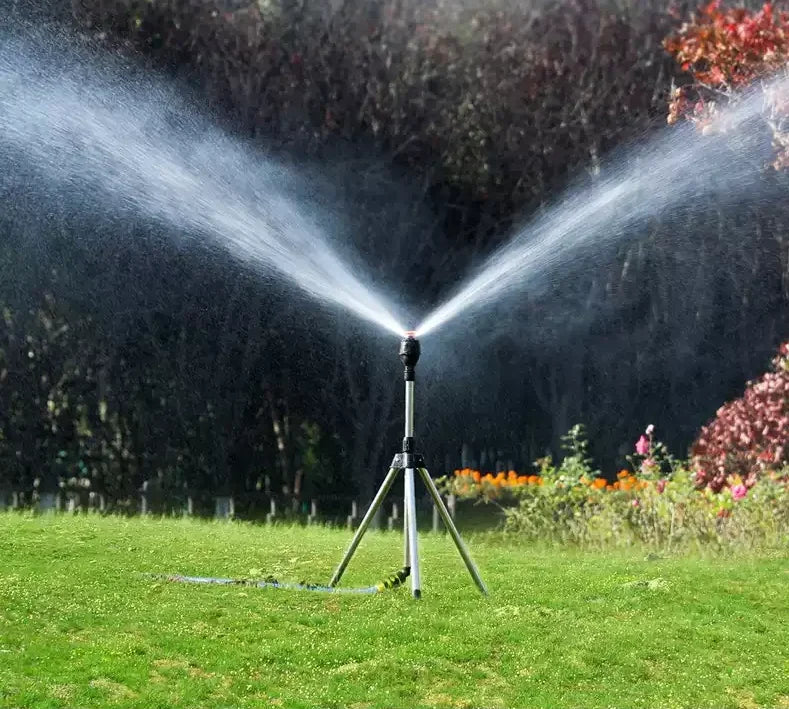 Havesprinkler | Sprinkler I Rustfrit Stål Med 360 Graders Rotation | Havevanding | Vanero