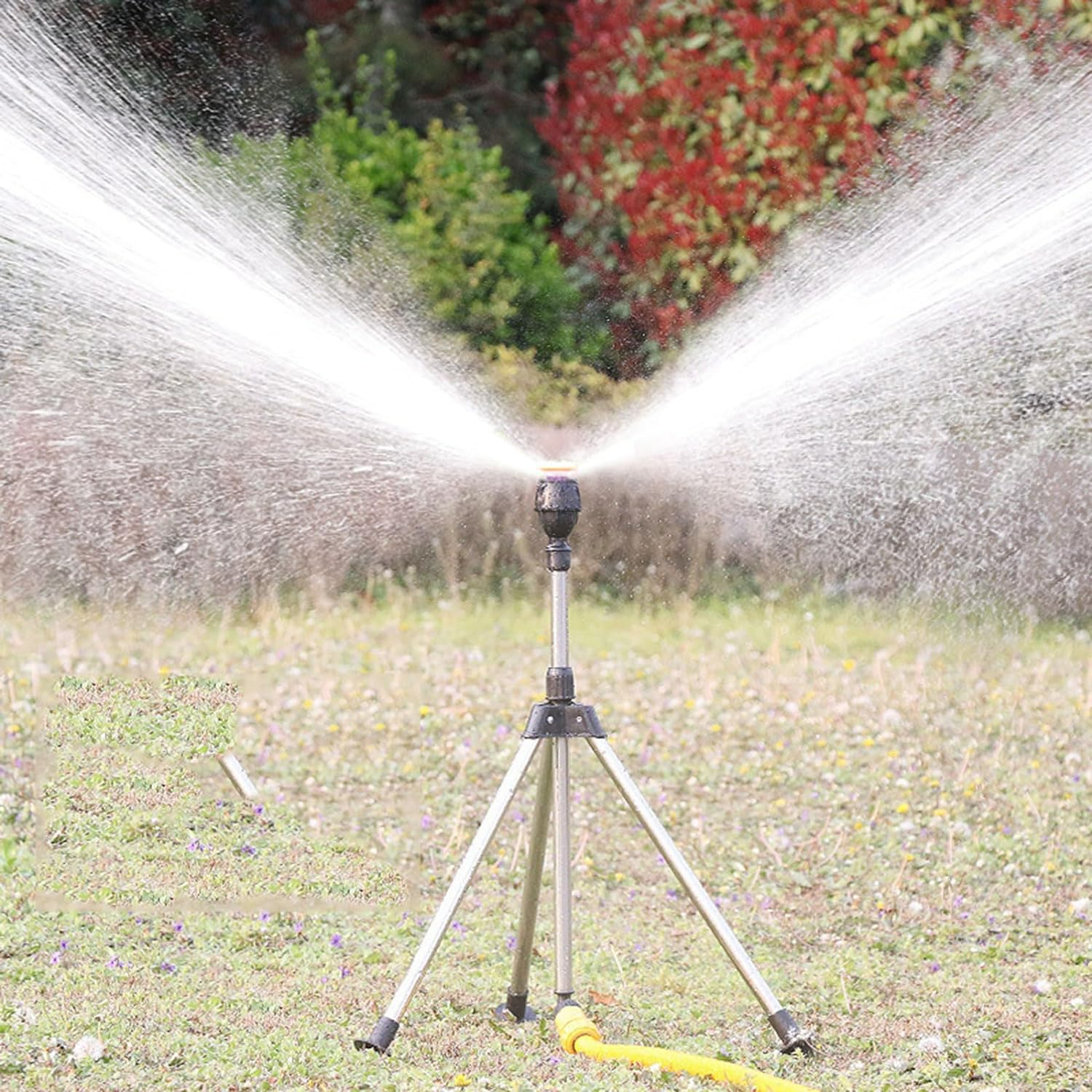 Havesprinkler | Sprinkler I Rustfrit Stål Med 360 Graders Rotation | Havevanding | Vanero