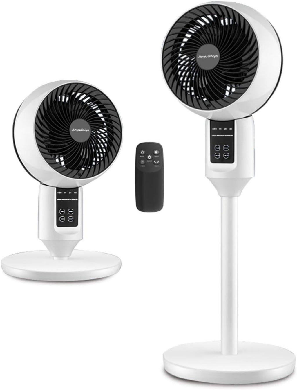 Stående Ventilator | Højdejusterbar Ventilator Med Fjernbetjening Og Oscillation | Hjem Og Kontor | Vanero