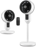 Stående Ventilator | Højdejusterbar Ventilator Med Fjernbetjening Og Oscillation | Hjem Og Kontor | Vanero