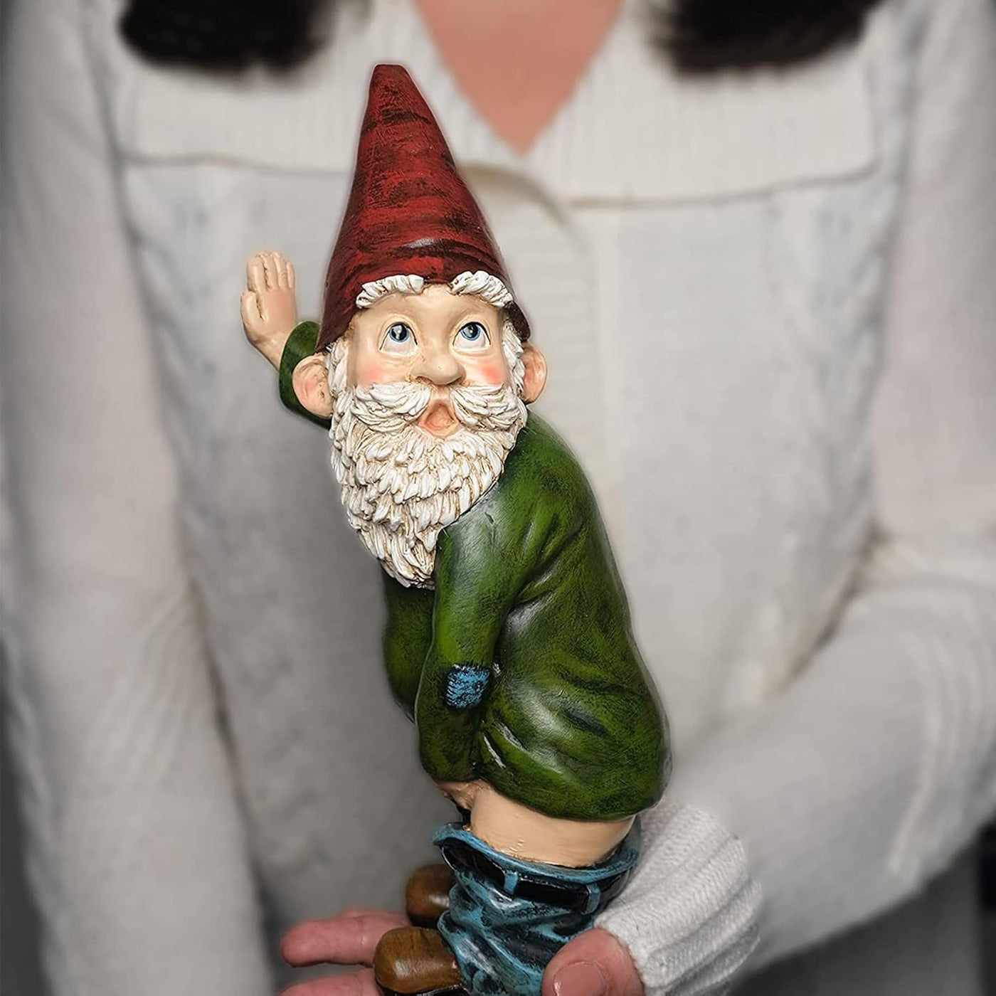 StartledGnome | Vejrbestandig Havegolem Statue | Vanero