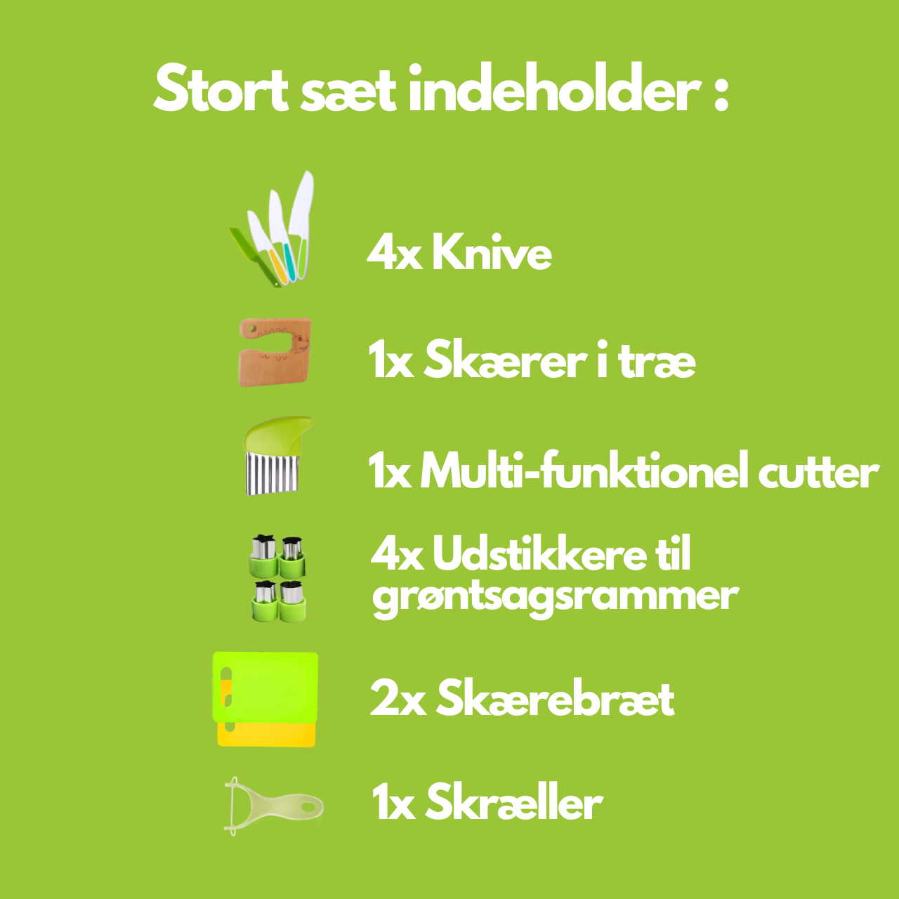 Køkkensæt BPA-Fri Plast | Børnevenlige Køkkenredskaber til Rolleleg | Madlavningsaktiviteter | Vanero