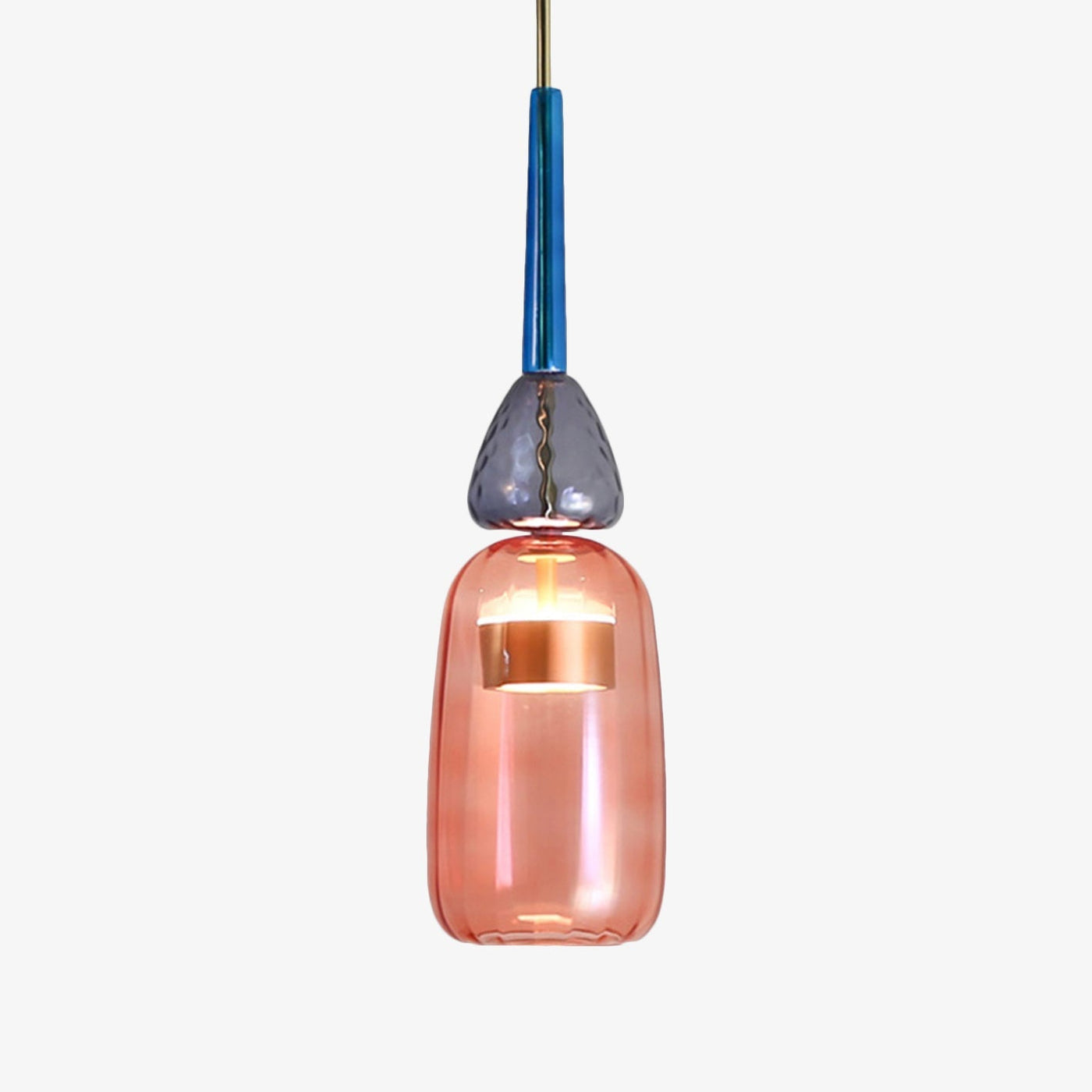 Designerpendel Aura med farvet glas l Moderne og energieffektiv til ethvert rum! l Vanero