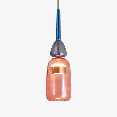Designerpendel Aura med farvet glas l Moderne og energieffektiv til ethvert rum! l Vanero