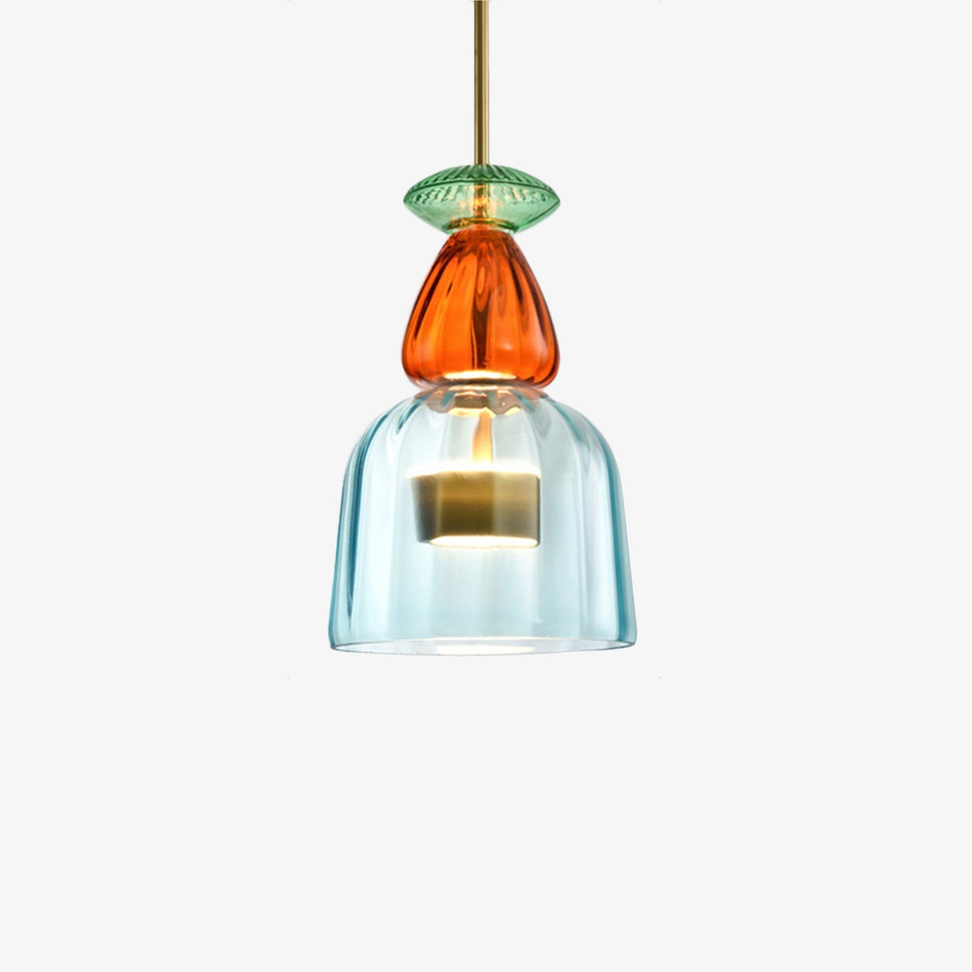 Designerpendel Aura med farvet glas l Moderne og energieffektiv til ethvert rum! l Vanero