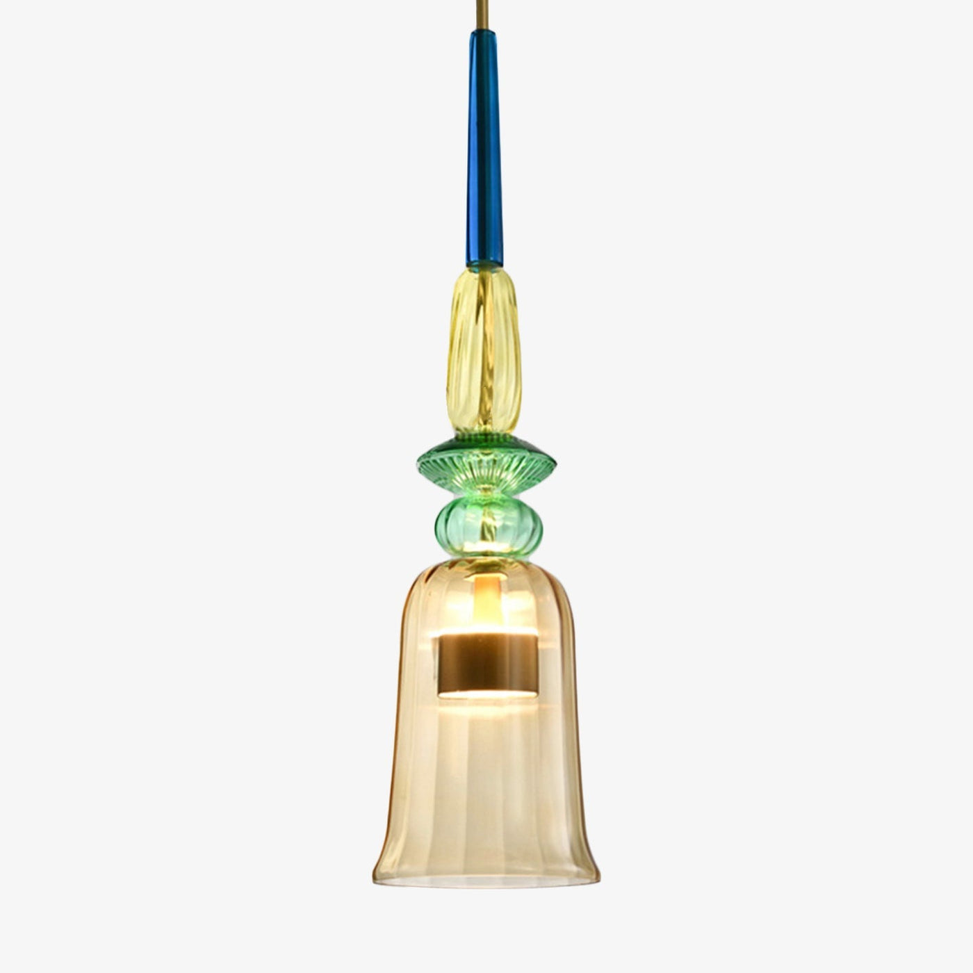 Designerpendel Aura med farvet glas l Moderne og energieffektiv til ethvert rum! l Vanero