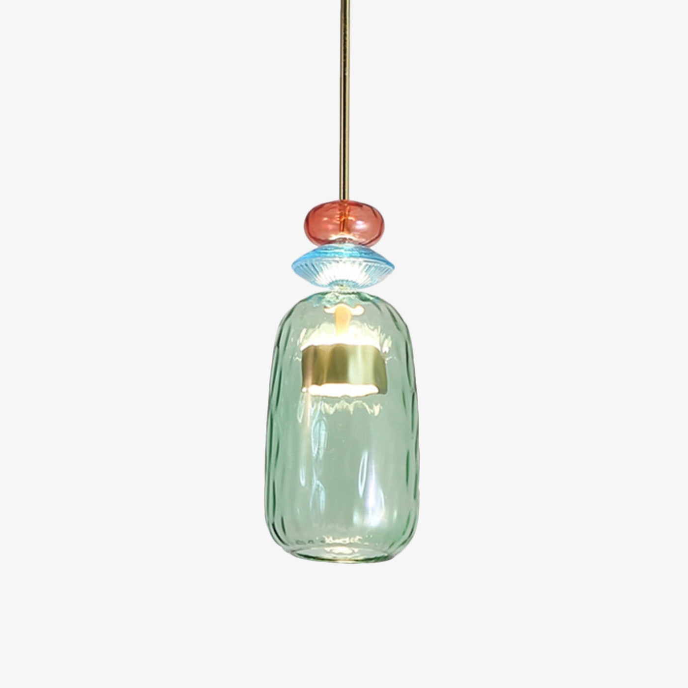 Designerpendel Aura med farvet glas l Moderne og energieffektiv til ethvert rum! l Vanero