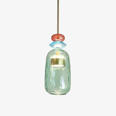 Designerpendel Aura med farvet glas l Moderne og energieffektiv til ethvert rum! l Vanero