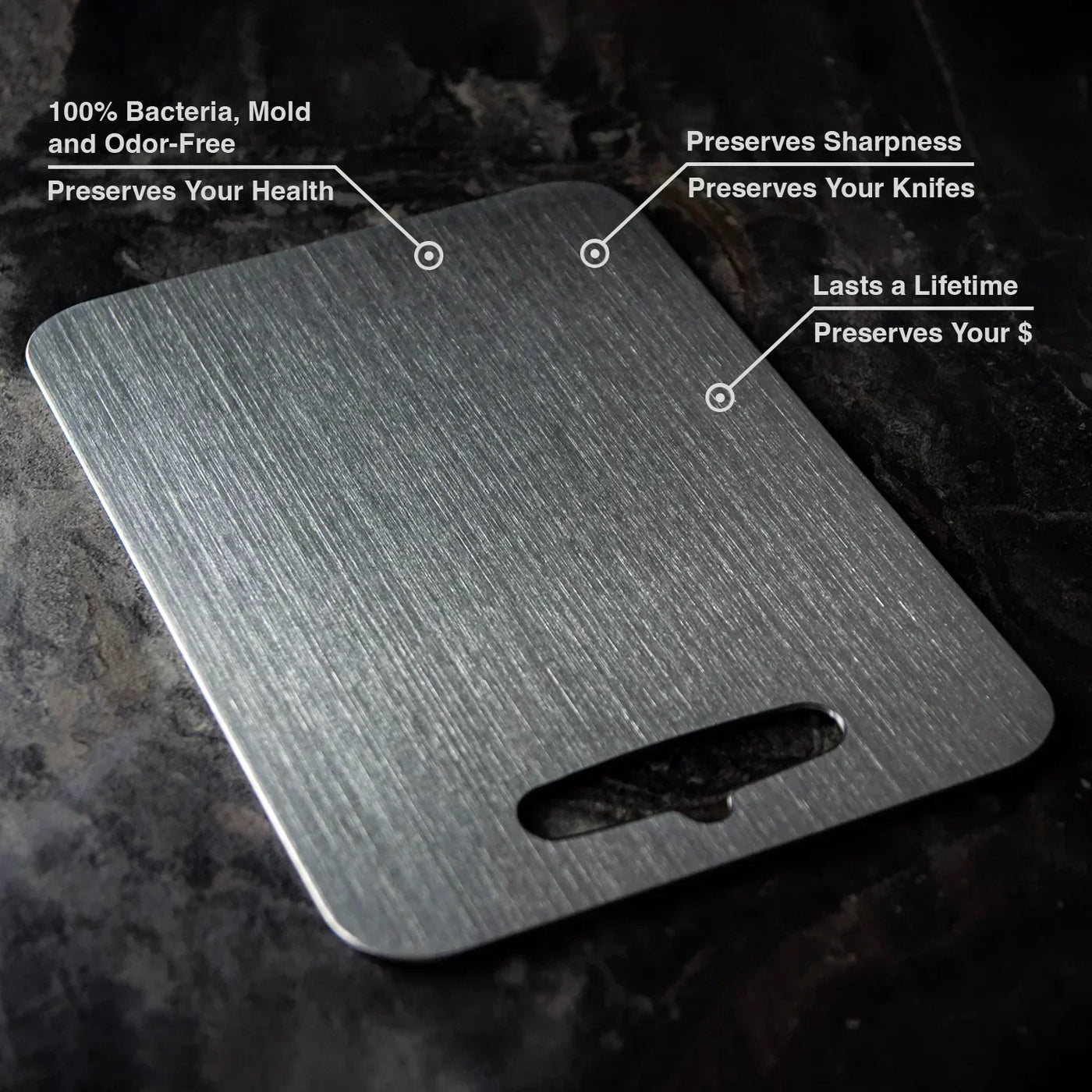 Pro Kitchen | Titanium køkkenbræt - Uden BPA og Mikroplast! | Vanero