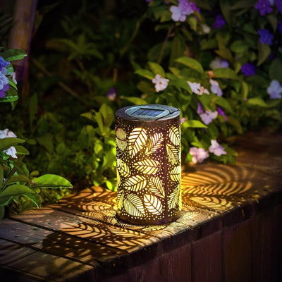 Luminous Leaf Lantern | Solcelle Dekorativ Bladlampe til Have og Terrassebelysning | Vanero