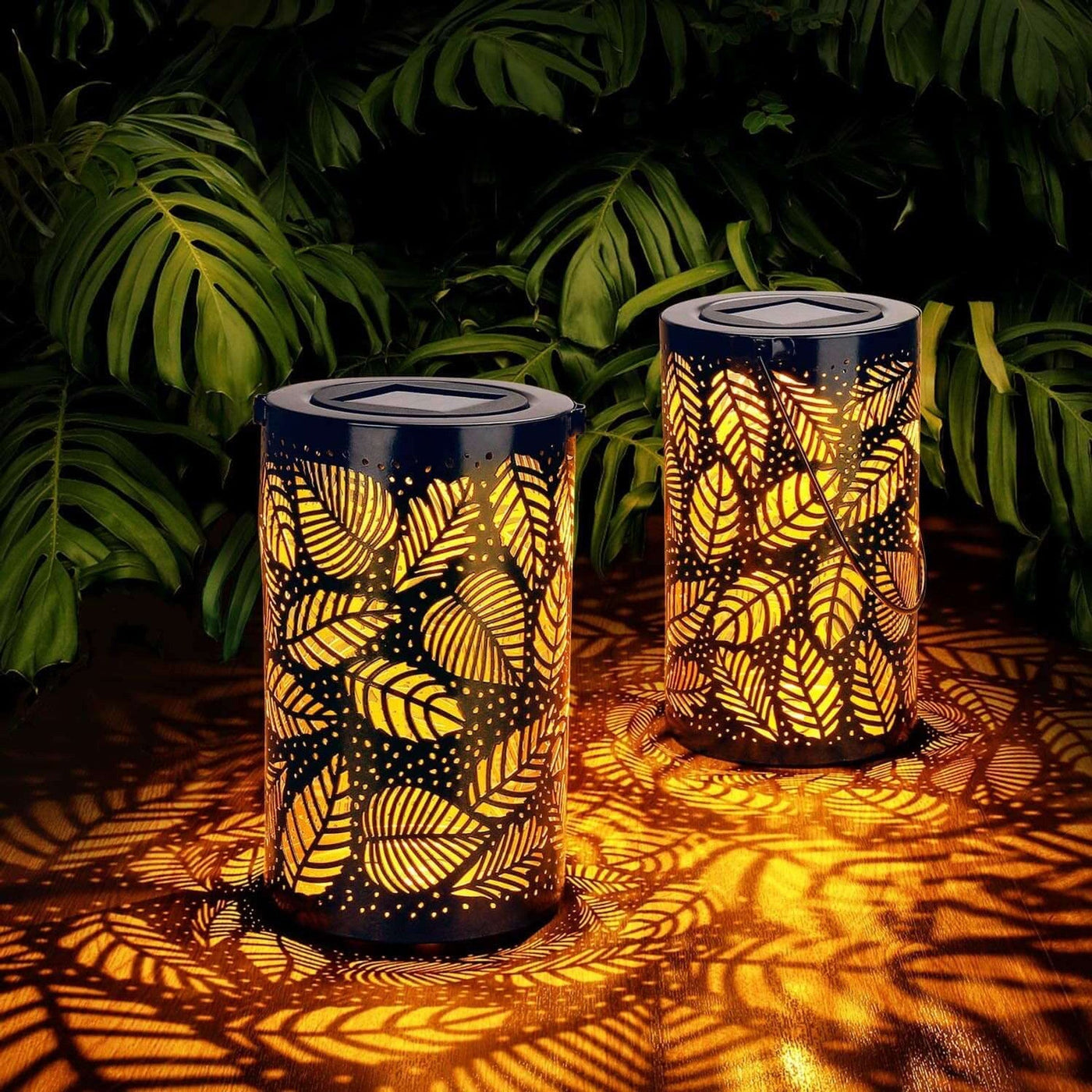 Luminous Leaf Lantern | Solcelle Dekorativ Bladlampe til Have og Terrassebelysning | Vanero