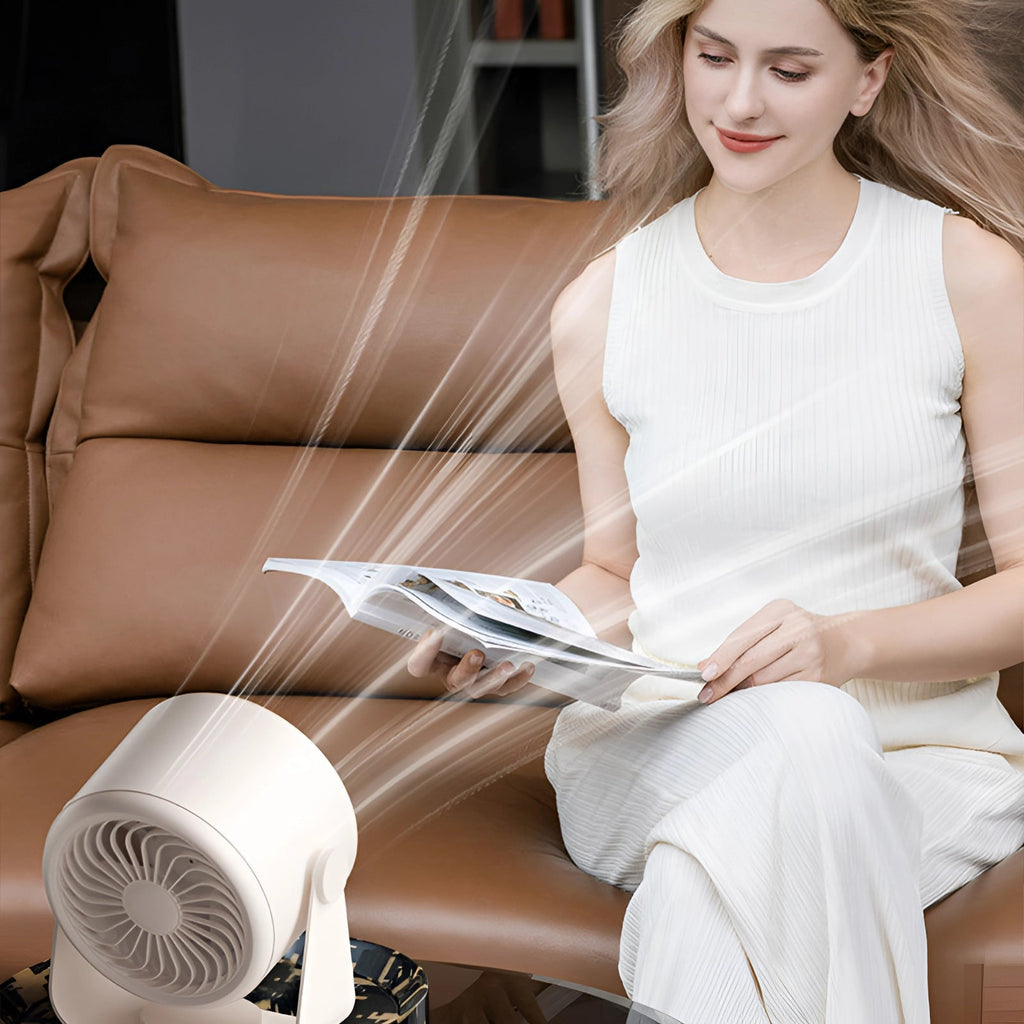 Bladløs Ventilator | Bladløs Bordventilator Med Støjsvag Drift | Personlig Indendørs Køling | Vanero
