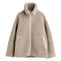 Dame Teddy Fleecejakke Polyester | Oversized Lynlåsjakke | Til Hverdagsbrug & Efterår-Vinter | Vanero