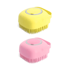 Kæledyrsbadebørste Silikonemateriale | Badebørste Med Sæbedispenser | Kombineret Vask & Grooming Til Kæledyr | Vanero