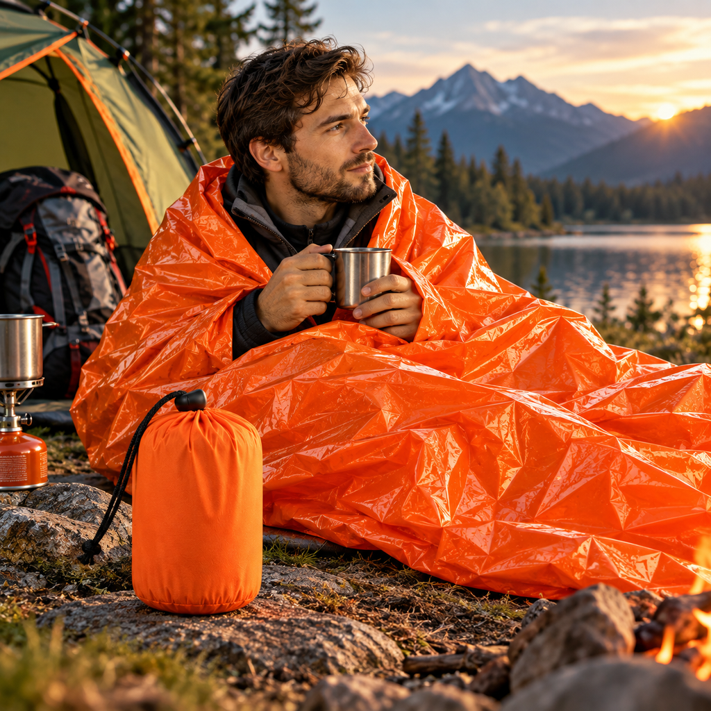 Thermo Sovepose | Syntetisk Isolering og Vandafvisende Ydermateriale | Sovepose Til Camping og Vandring | Vanero