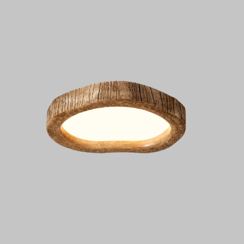 TimberLight | Naturlig Træ Loftlampe | Vanero