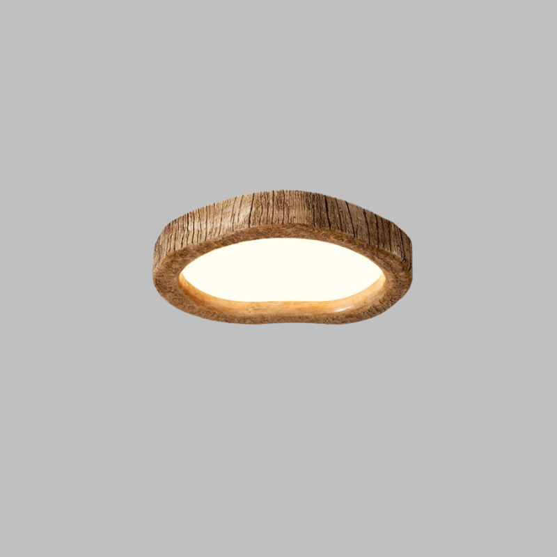 TimberLight | Naturlig Træ Loftlampe | Vanero