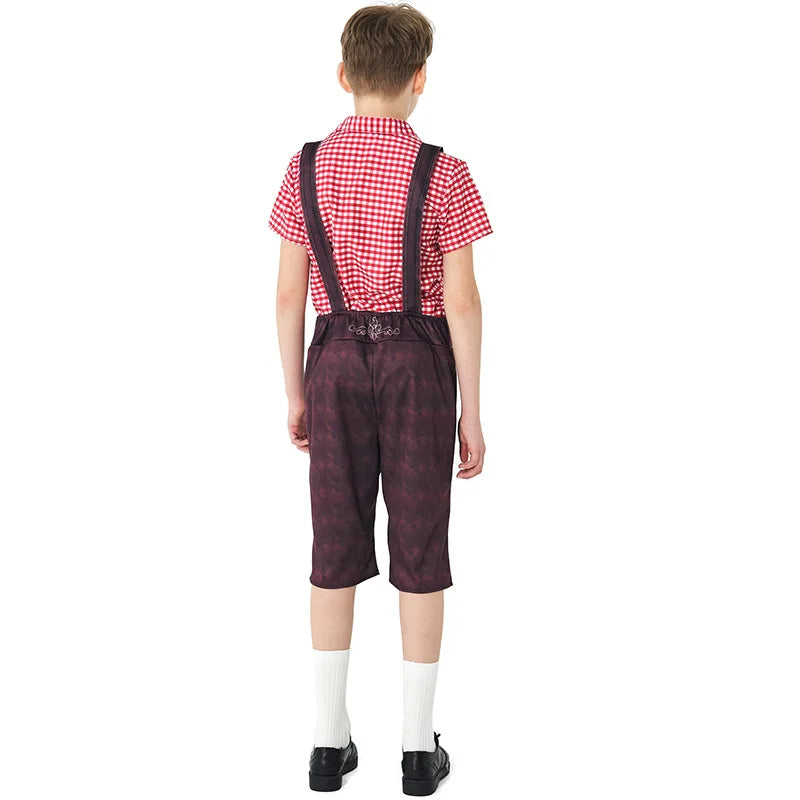 Børnekostume Bomuldsblanding Polyester | Traditionelt Bayersk Kostume | Dirndl & Lederhosen Til Festivaler & Temafester | Vanero