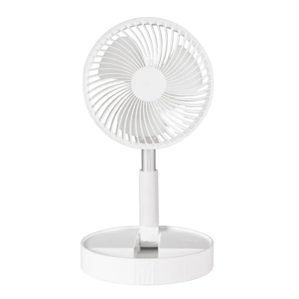 Bærbar Ventilator | USB Genopladelig Foldbar Ventilator Med Justerbar Højde | Støjsvag Personlig Køling | Vanero