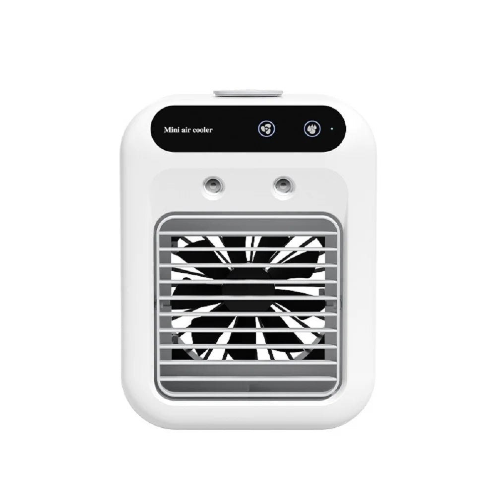 Bærbar Luftkøler Med 500ml Vandtank | USB Drevet Personlig Køling Og Sprayfunktion | Bordluftkøler | Vanero