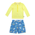 Børne Badetøjssæt | Polyester Og Elastan Rash Guard Med Svømmeshorts | Strand Og Pool | Vanero