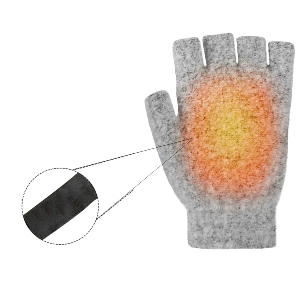 USB-Genopladelige Varmehandsker | Strikket Unisex Design Med 3 Varmeniveauer | Håndvarmere Til Vinterbrug | Vanero