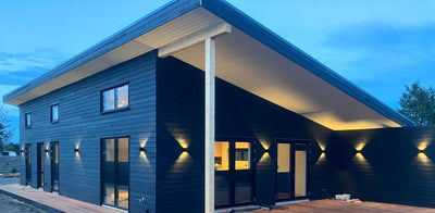 LED Væglampe | 12W Udendørs Sort | Vanero