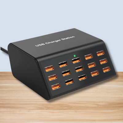 PowerDock | Højhastigheds 12-ports USB-Ladestation | Vanero