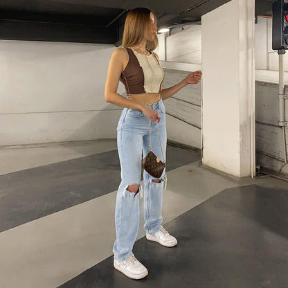 Stilfulde l baggy jeans til kvinder l Vanero