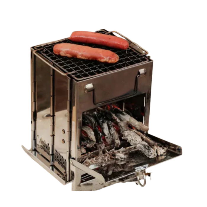 Bærbart Campingkomfur Outdoor Kogeger | Rustfri Stål Aluminium Konstruktion | Camping Vandring Picnic & Udendørs Madlavning | Vanero