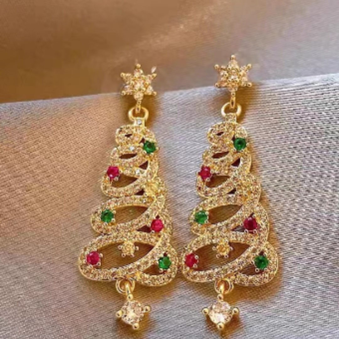 Jewelance ChristmasEarrings | Juletræ Øreringe | Vanero