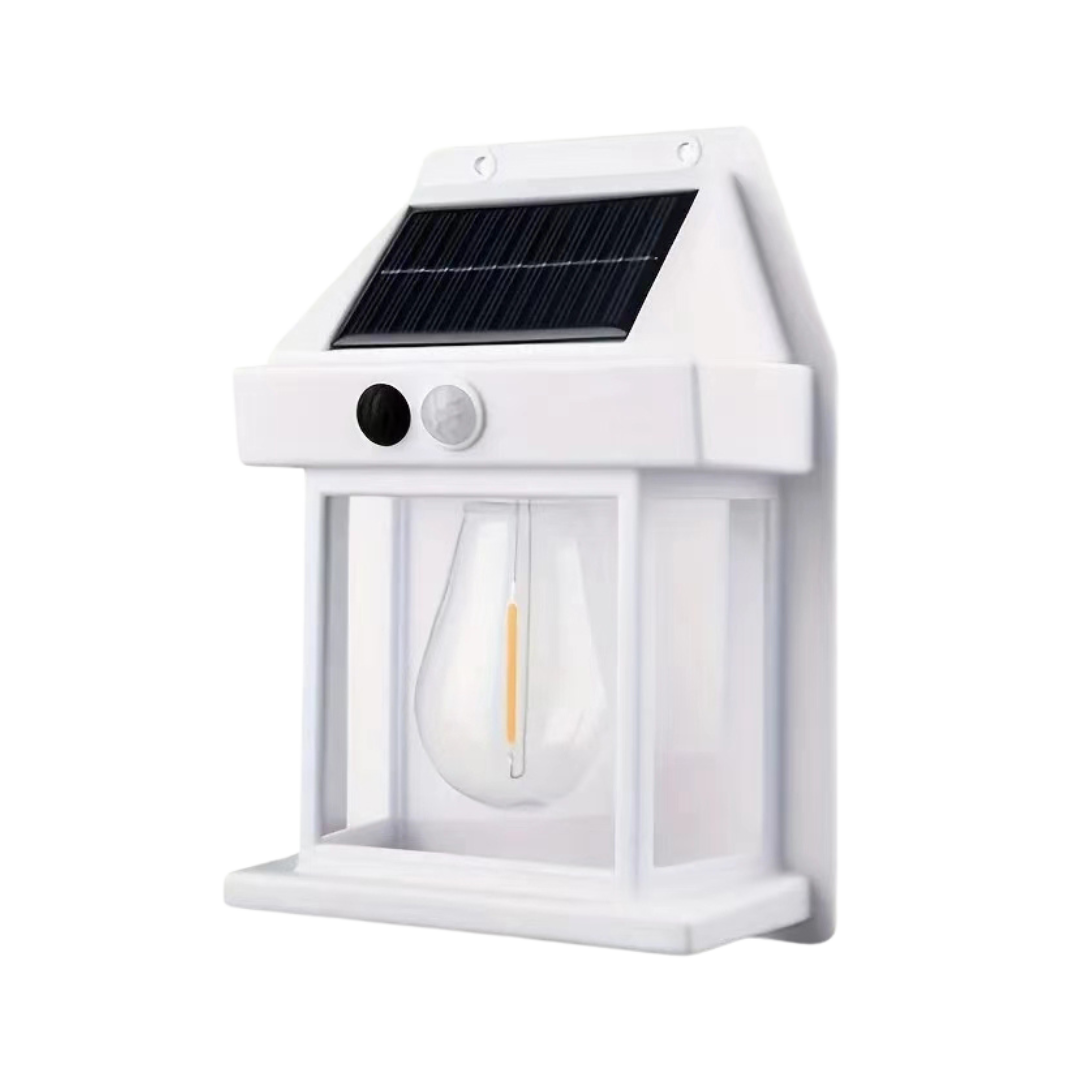 Solcelle Bevægelsessensor Lampe Udendørs Armatur | IP65 Vejrbestandig Solcelle Konstruktion | Indkørsel Sti Have & Terrassebelysning | Vanero